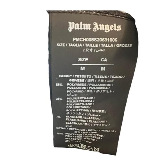Palm Angels Mens Black Logo New Gothic Lightweight Pockets Track Pants Sz M New - Picture 6 of 9